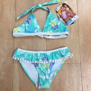Snapper Rock Sea Turtle UPF 50 Bikini NWT
